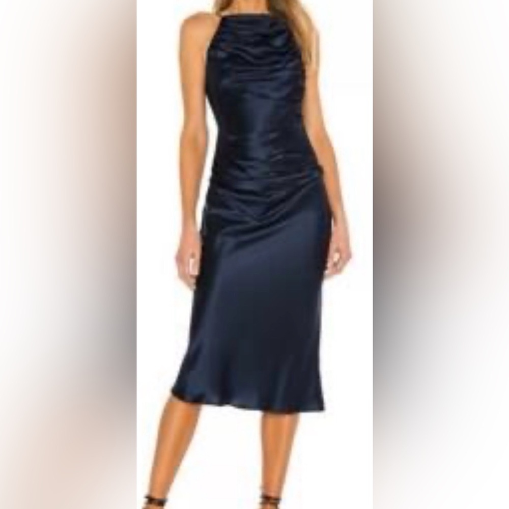 Amanda Uprichard Navy Blue Dress